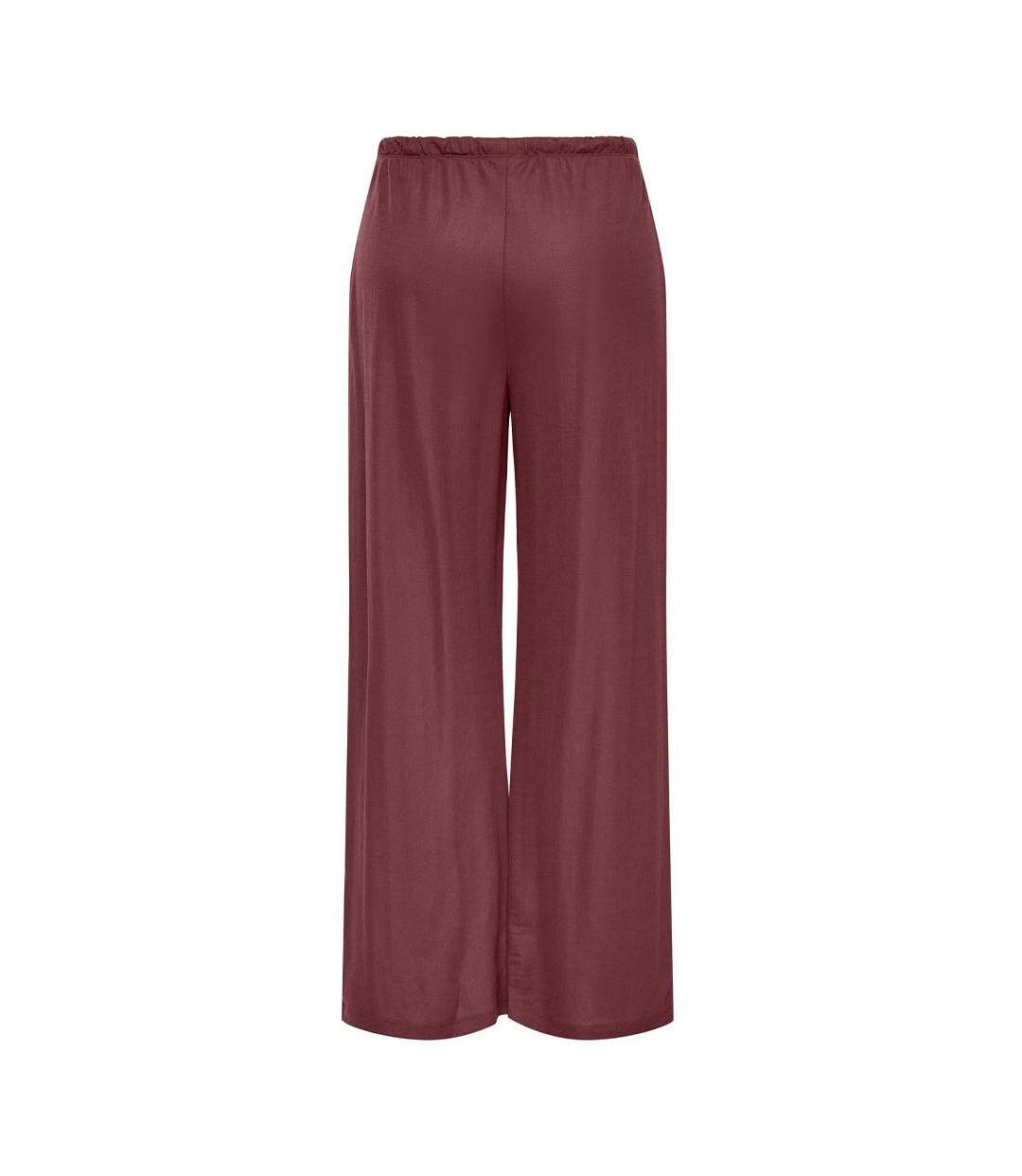 Pantalon fluide rouge femme jdy leslie-2