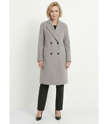 Manteau double boutonnage col tailleur