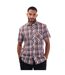 Chemise Motif/style À Carreaux Kenora Homme Orange Trespass-2
