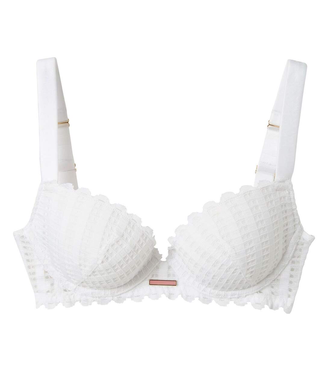 Soutien-gorge ampliforme coque moulée blanc Speculoos-1