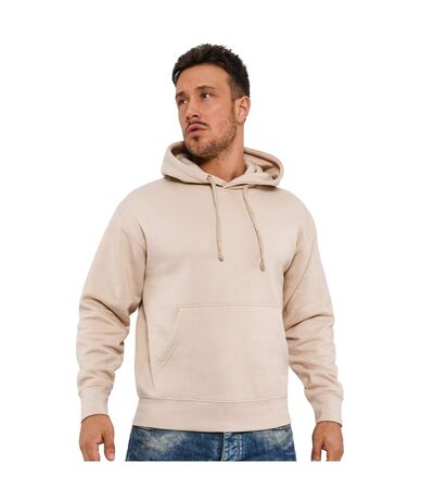 Mens Ringspun Cotton Hoodie Sand Casual Classics