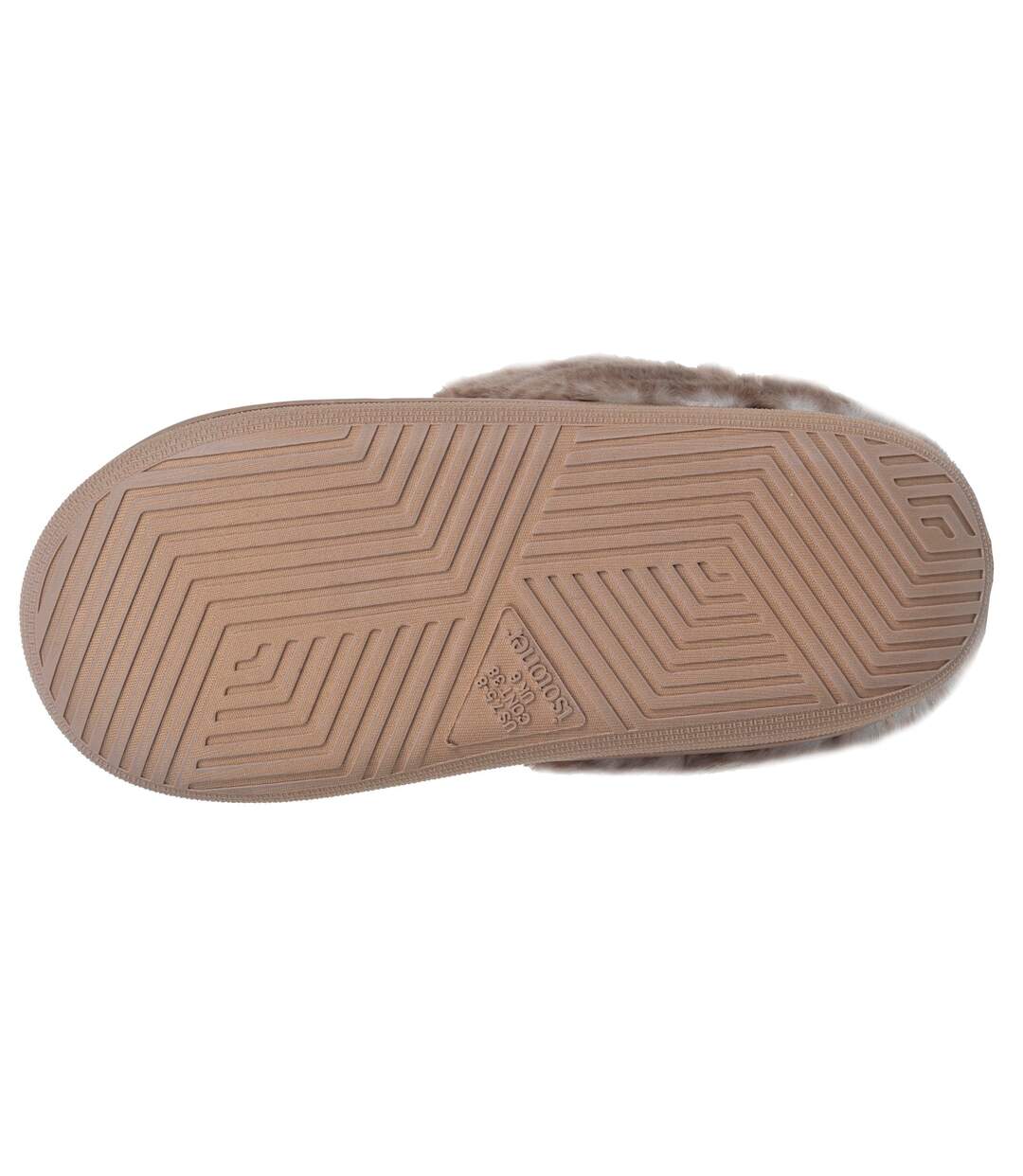 Isotoner Chaussons Mules femme microvelours semelle bloup extra confort-5