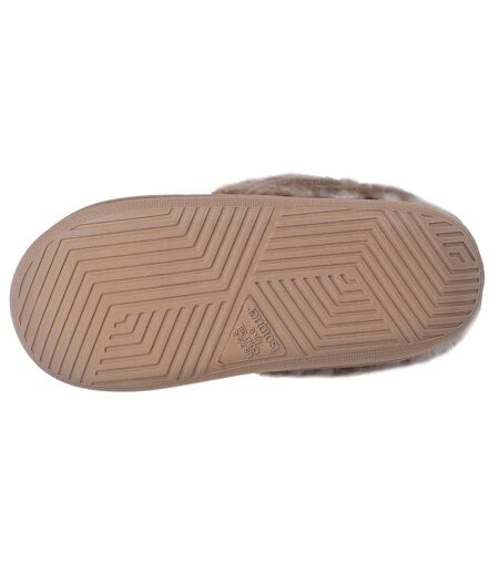 Isotoner Chaussons Mules femme microvelours semelle bloup extra confort