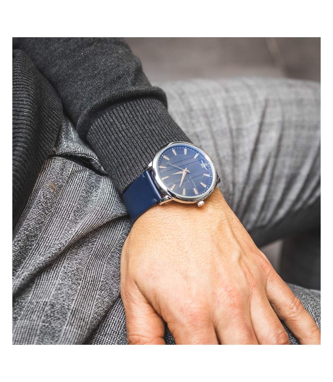 Montre Homme Bleu Nuit M. JOHN