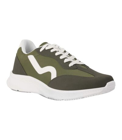 Mens marine retro trainers dark khaki Regatta