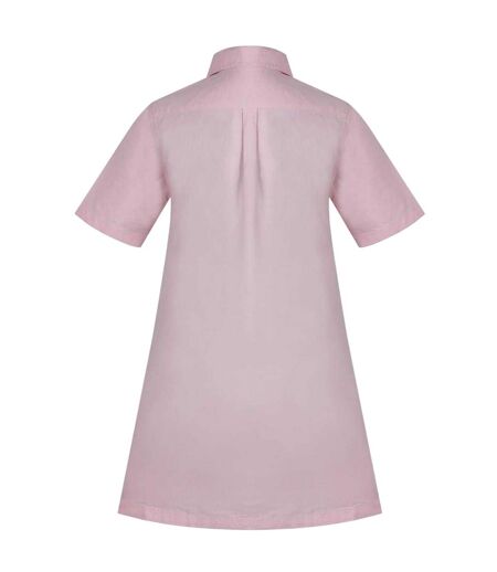 Robe Chemisier Courte Femme Rose Miso