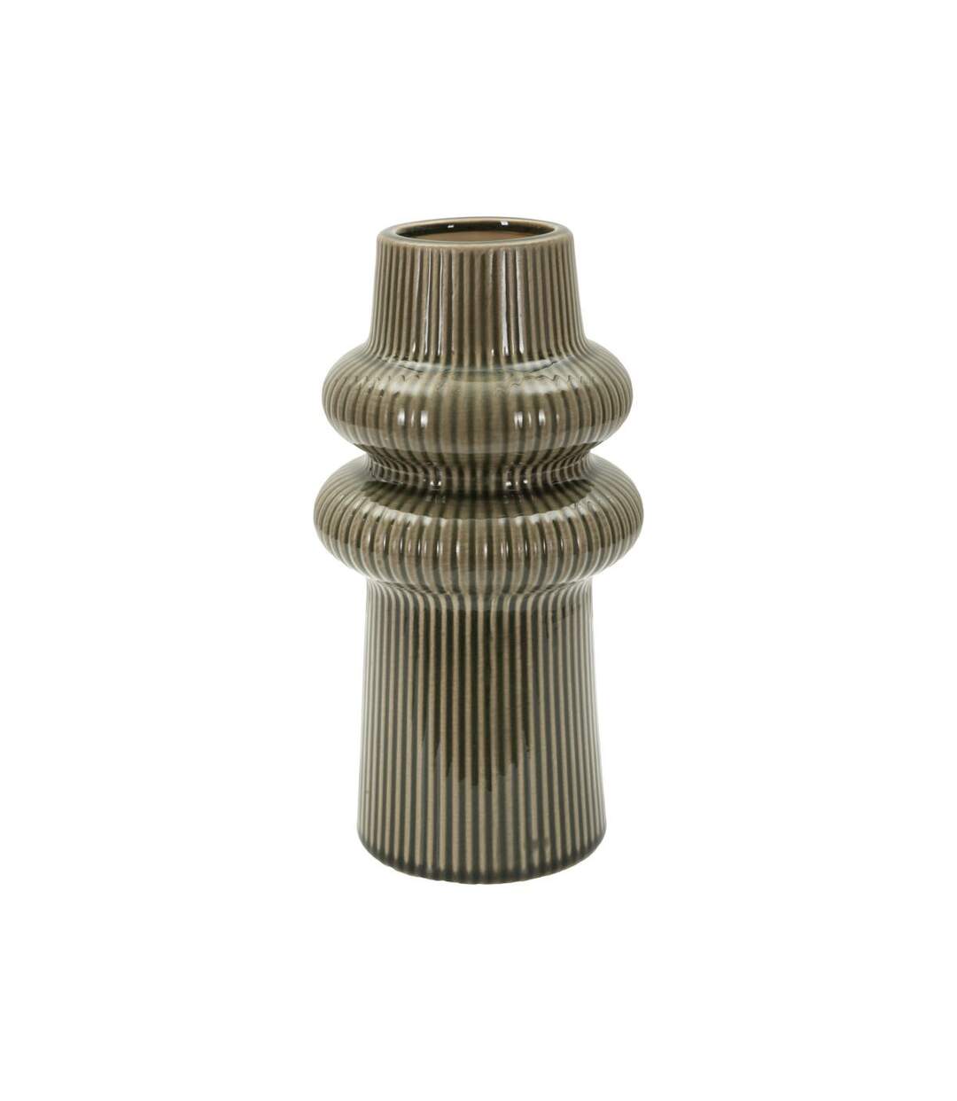 Vase Design en Céramique Armony 25cm Vert-1