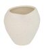 Vase Design en Céramique Sien 23cm Blanc-1