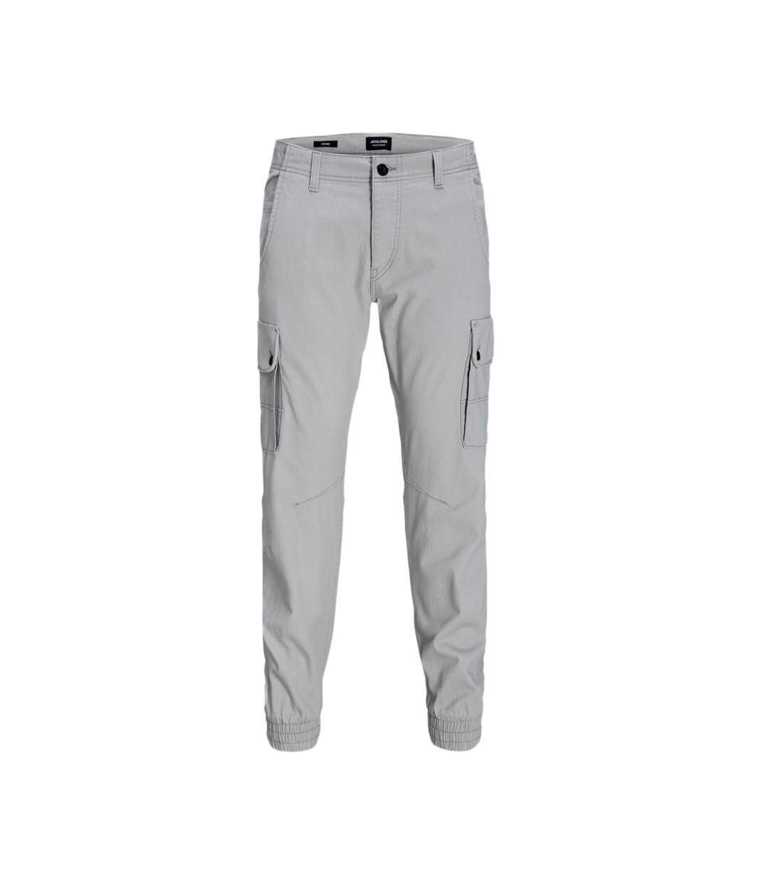 Pantalon cargo gris homme jack & jones warner-1