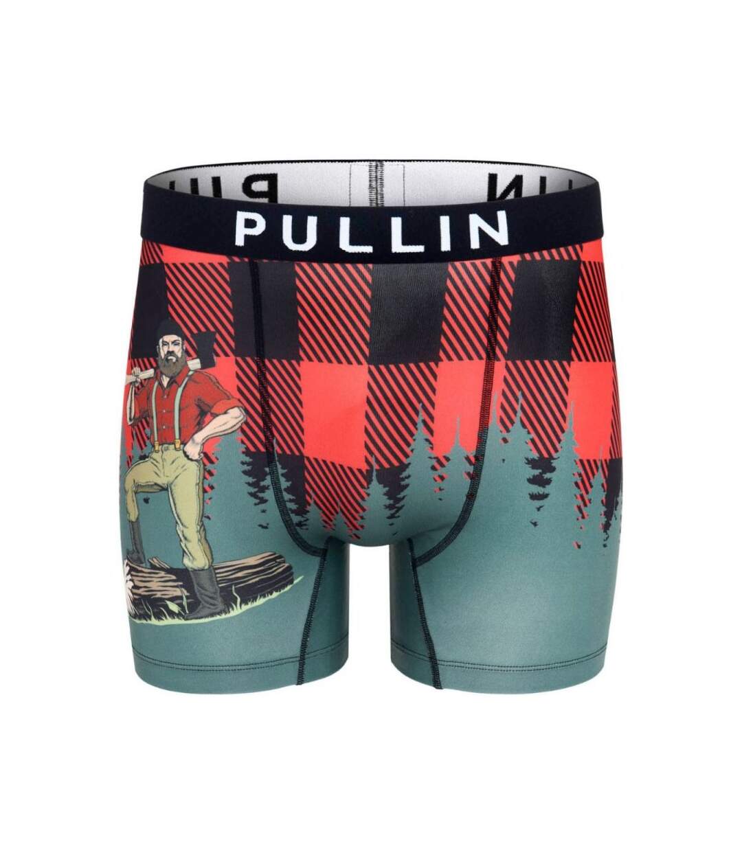 PULL IN Boxer Long Homme Microfibre BUCHERON Rouge-1