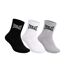 Lot de 6 paires de chaussettes noires/grises/blanches homme everlast el062-2