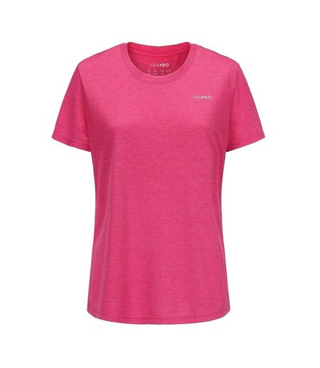 T-shirt Tech C Femme Rose Vif USA Pro