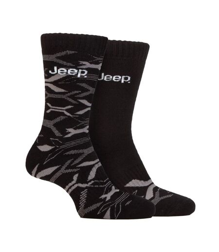 2 Pairs Breathable Cushioned Bamboo Work Boot Socks - Heavy Duty Ribbed Socks