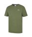 T-shirt Motif/style Logo 3d Homme Kaki Slazenger-3