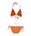 Maillot De Bain 2 Pièces Motif/style Triangle Femme Vieux Orange Urban Classics-2