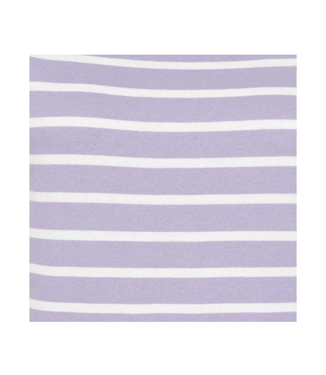 Haut Manches Courtes Breton Femme Lilas Lazy Jacks-3