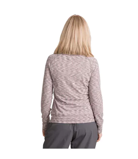 Moxie Haut Polaire À Col Zippé Femme Gris Marne Trespass