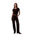 Haut Court Motif/style Côtelé Femme Noir Calvin Klein-1