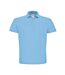 Mens id.001 cotton polo shirt light blue B&C