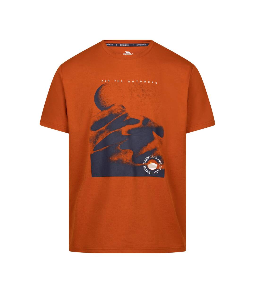 Mens sagnay t-shirt burnt orange Trespass