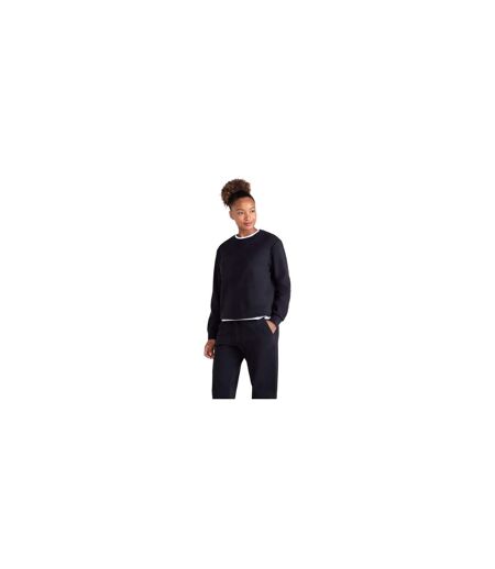 Womens/ladies Strath Melange Supersoft Sweatshirt Black Mountain Warehouse