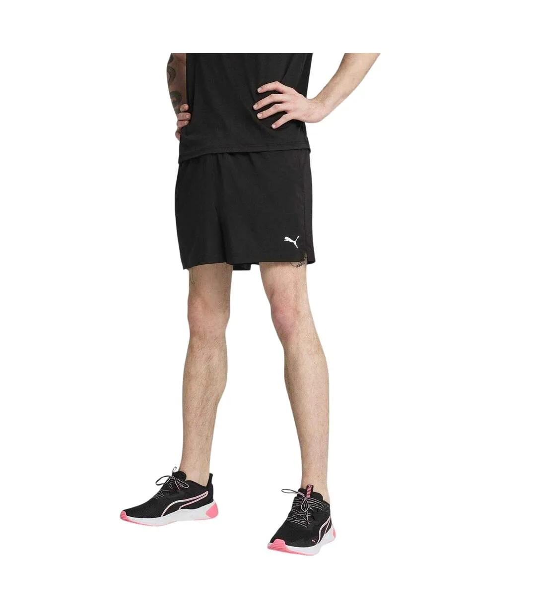 Mens Tad Essentials Shorts  Black Puma-1
