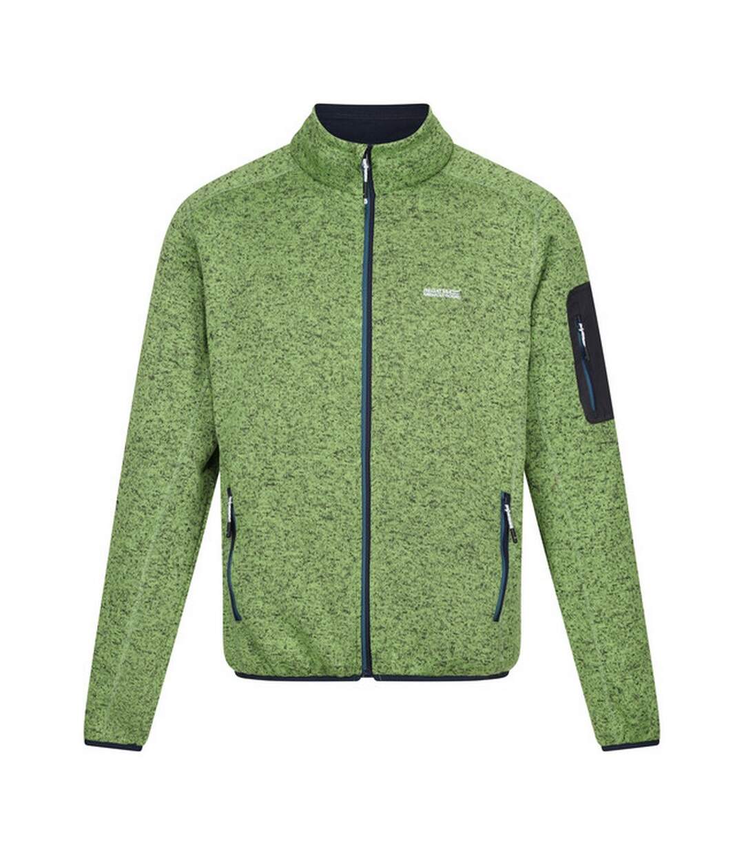 Veste polaire newhill homme vert piquant / bleu sarcelle foncé Regatta-1