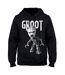 Sweat À Capuche Motif Groot Motif/style En Colère Homme Noir Guardians Of The Galaxy-1