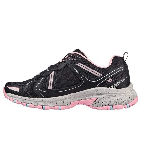 Skechers Womens/Ladies Hillcrest Vast Adventure Leather Shoes (Black/Hot Pink) - UTFS8208