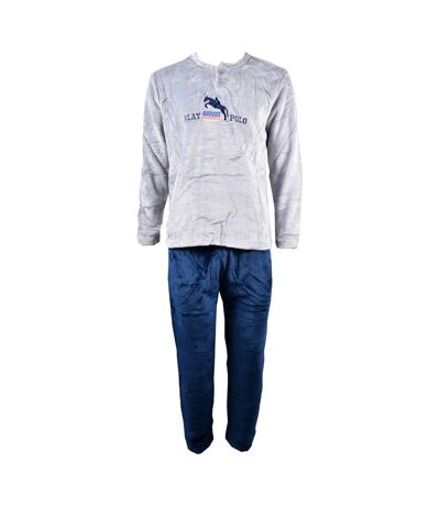 Pyjama Homme Long SWEET SECRET J2084 POLAIRE MARINE