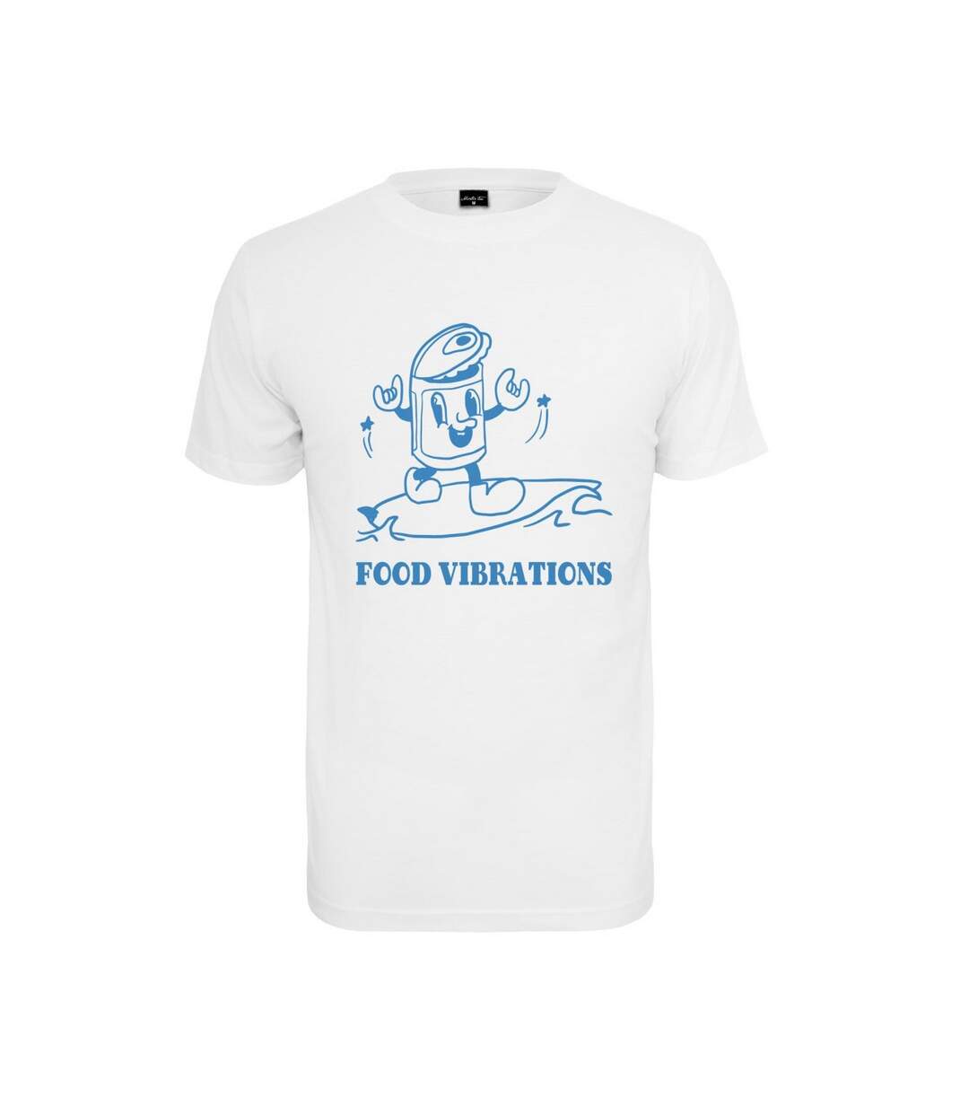 T-shirt Food Vibrations Homme Blanc Mister Tee-2
