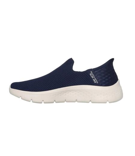 Womens/ladies go walk flex sunset view shoes navy Skechers