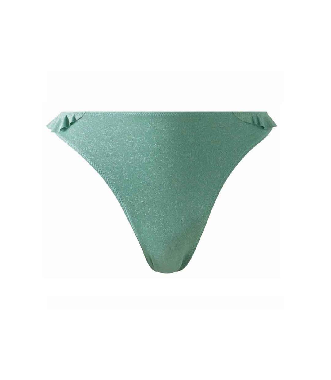 Slip de bain tanga vert CARNAVAL-1