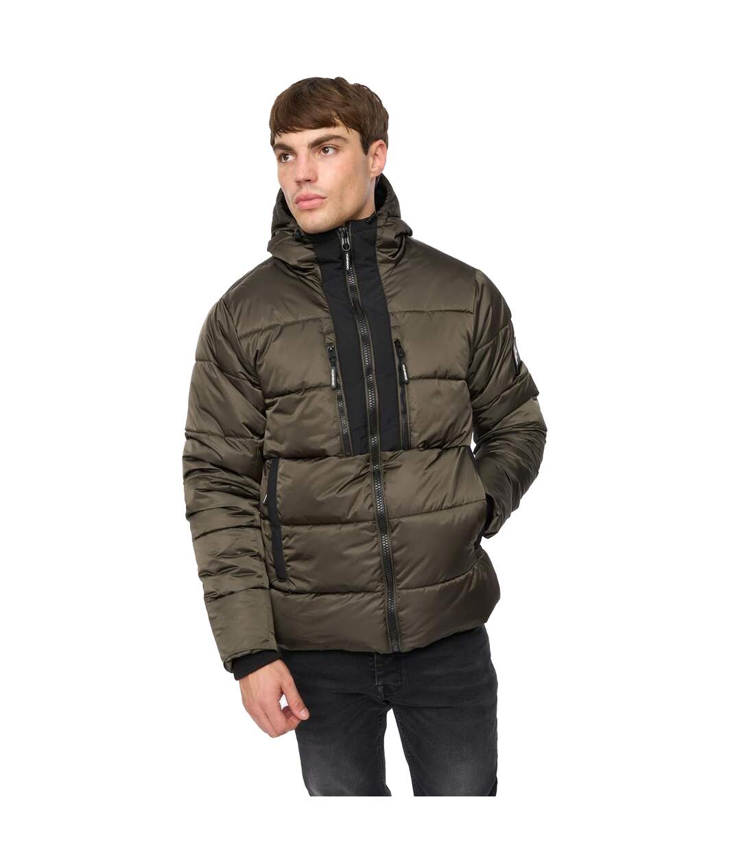 Veste Chimmax Homme Olive Crosshatch-2