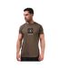 T-shirt Motif/style Logo Rectangulaire Homme Vert Kaki Lambretta-1