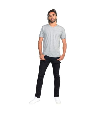 Duke Mens Signature-1 V-Neck T-Shirt (Grey Melange) - UTDC166