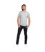 Duke Mens Signature-1 V-Neck T-Shirt (Grey Melange) - UTDC166-1