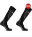 Pack Of 2  Mens Aces Ski Socks  Black Salomon-1