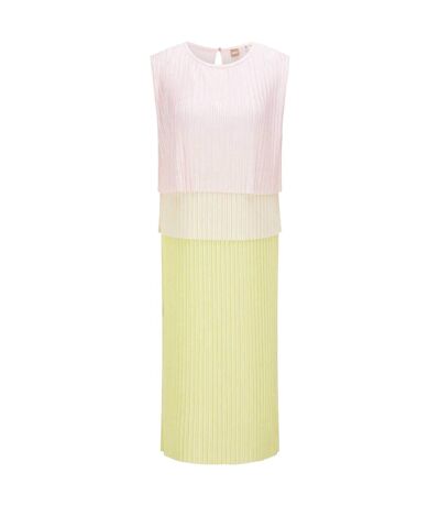 Robe Mi-longue Emanis Femme Rose Blanc Vert Boss
