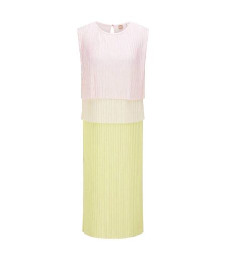 Robe Mi-longue Emanis Femme Rose Blanc Vert Boss
