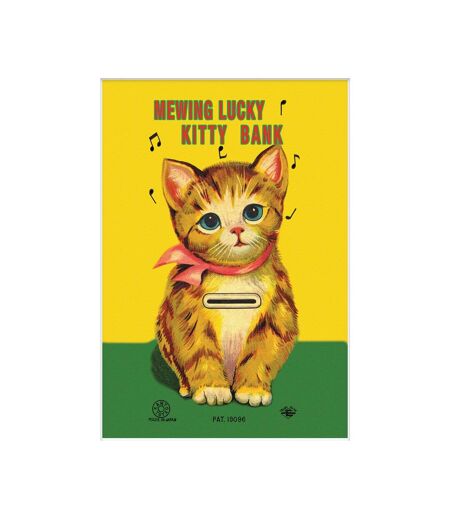 Pyramid International - Imprimé MEWING LUCKY KITTY BANK (Jaune / Vert) (40 cm x 30 cm) - UTPM6364