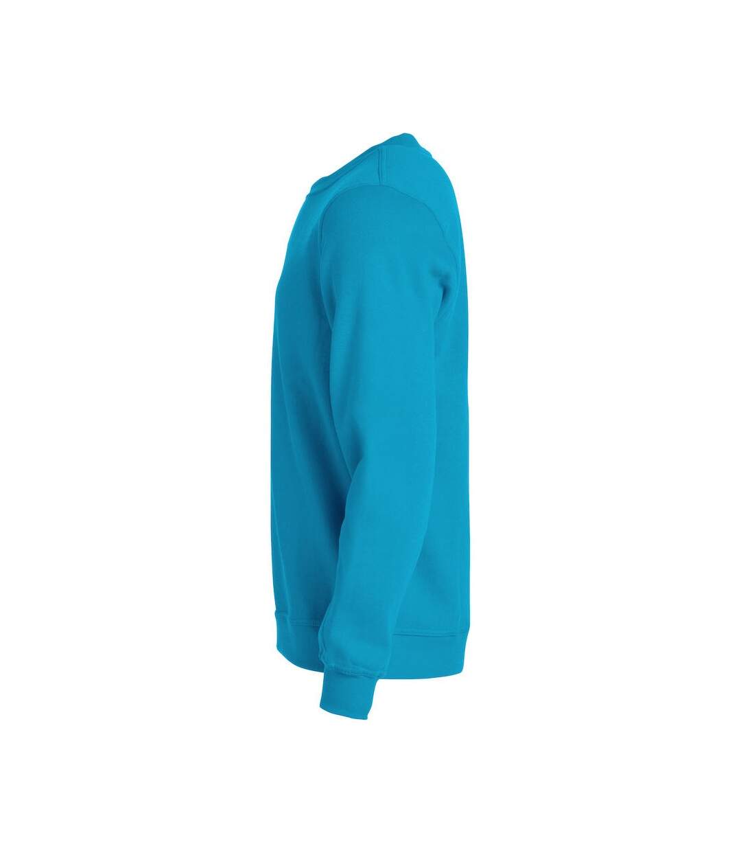 Unisex adult basic round neck sweatshirt turquoise Clique-3