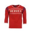 T-shirt Manches 3/4 Rouge Homme Scotch & Soda Heroes
