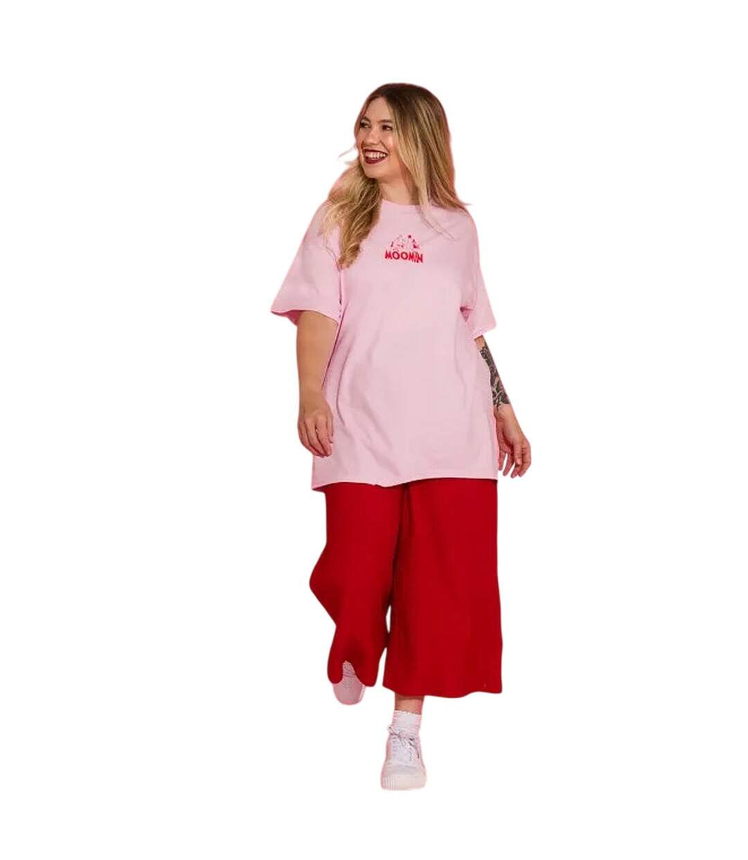 T-shirt Adventure Adulte Rose Moomin-1