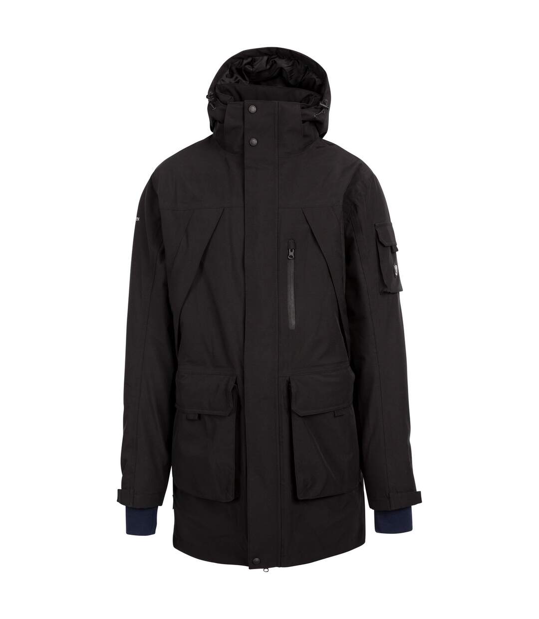 Mens Pelsall Tp75 Waterproof Jacket Black Trespass-1