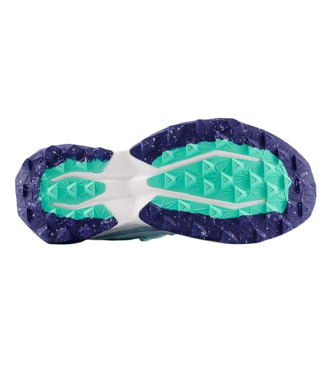 Womens/ladies Tektrel Geometric Trainers Blue New Balance-4