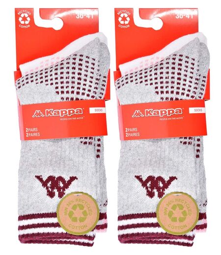 Chaussettes Femme KAPPA 4 paires PREMIUM CREW 2287ASS