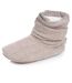 Isotoner Chaussons Bottillons femme tricot et nœud satin-1