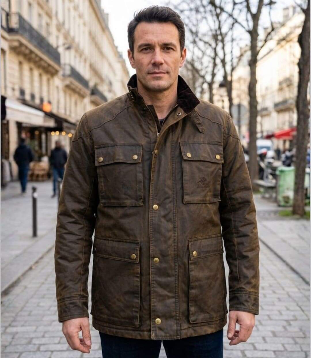 WINCHESTER NEVERM — Parka matelassée marron : isolation thermique et coton enduit-5