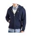Sweat zippé marine homme calvin klein jeans terry monog-1